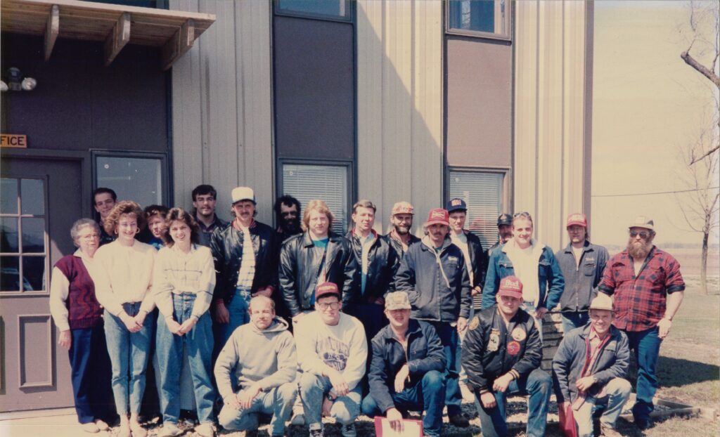 old photo of the central cable team